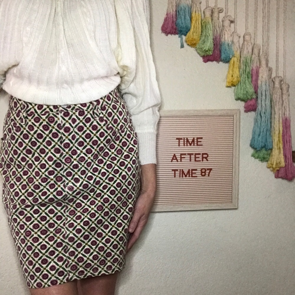 🏵VTG 90s floral ESPRIT skirt - Picture 3 of 8